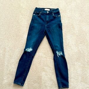 7 For All Mankind B(air) High-Waist Ankle Skinny Jeans